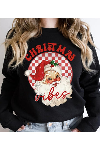 Christmas Vibes Fleece Sweatshirt