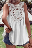 Openwork V-Neck Tank