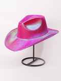 Holographic Wide Brim Cowboy Hat