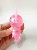 1PC Glitter Crystal Salamander&Axolotl,Soft And Slow Back,Sticky Stress Relief Toy,Cute Stuff,Taba Squishy,Travel Portable Fidget Squeeze Toys,Squisy,Blue,Pink,Perfect For All Ages Austism,Office Workers,Students,Ideal Holiday Gifts,Small Cute Fun Gift,Su