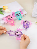 1PC Glitter Crystal Salamander&Axolotl,Soft And Slow Back,Sticky Stress Relief Toy,Cute Stuff,Taba Squishy,Travel Portable Fidget Squeeze Toys,Squisy,Blue,Pink,Perfect For All Ages Austism,Office Workers,Students,Ideal Holiday Gifts,Small Cute Fun Gift,Su