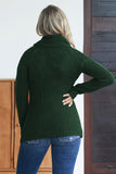 Decorative Button Mock Neck Sweater