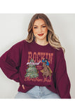 Rockin Around the Christmas Tree Fleece Sweatshirt