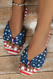 Stars & Stripes Bow Sandals