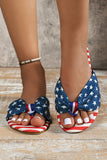 Stars & Stripes Bow Sandals
