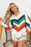 Color Chevron Pattern Sweater