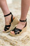 Behold Black Braided Twine Wedge
