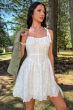 Blossom Energy Eyelet Lace Corset Mini Dress