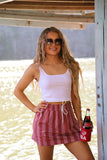 Presley Denim Stripped Skirt