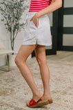 Call it What you Wanna Drawstring Skort in Grey