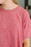 Couldn't Help It Melange Set in Dark Red