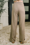 Essential Feeling Straight Leg Lounge Pants in Light in Cocoa