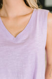 Getting Good V-Neck Tank in Lilac