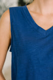 Getting Good V-Neck Tank in Navy