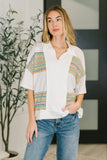 Good For Me Collared Knit Top