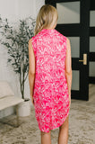 Harbour Quarter Zip Dress in Coastal Pink