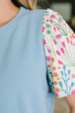High Expectations Contrast Puff Sleeve Blouse