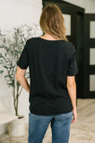 I Don't Have to Choose V-Neck Tee in Black