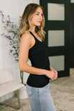 Keeping it Cool Scoop Neck Tank in Black