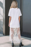 Wildflower Patchwork Maxi Dress White
