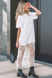Wildflower Patchwork Maxi Dress White