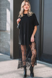 Wildflower Patchwork Maxi Dress Black
