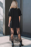 Wildflower Patchwork Maxi Dress Black