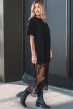 Wildflower Patchwork Maxi Dress Black