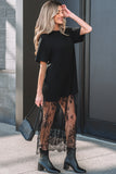 Wildflower Patchwork Maxi Dress Black