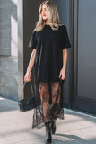 Wildflower Patchwork Maxi Dress Black