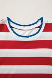Americana Puff Sleeve Mini Dress