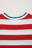 Americana Puff Sleeve Mini Dress