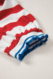Americana Puff Sleeve Mini Dress