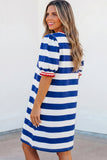 Blue Belle Puff Sleeve Dress