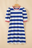Blue Belle Puff Sleeve Dress
