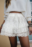 Sweet Lace Ruffle Shorts
