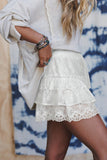 Sweet Lace Ruffle Shorts