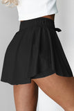 Black Courtside Cutie Tennis Skort