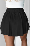 Black Courtside Cutie Tennis Skort