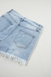 Coastal Cutie Distressed Denim Shorts