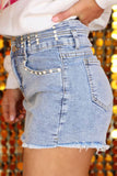 Rhinestone Rodeo Denim Shorts