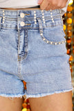 Rhinestone Rodeo Denim Shorts