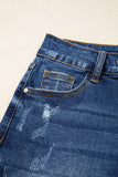 Sail Away Distressed Denim Shorts
