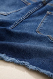 Sail Away Distressed Denim Shorts
