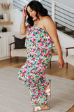 Life of the Party Floral Jumpsuit in Green