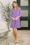 Lizzy Sunday Dress in Purple Paisley- 7/20/2026
