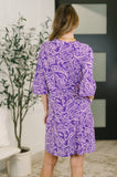 Lizzy Sunday Dress in Purple Paisley- 7/20/2026