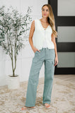 Loose Interpretation Tie Front Knit Vest