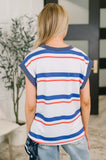 National Beauty Sleeveless Striped Top