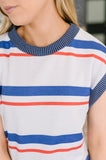 National Beauty Sleeveless Striped Top